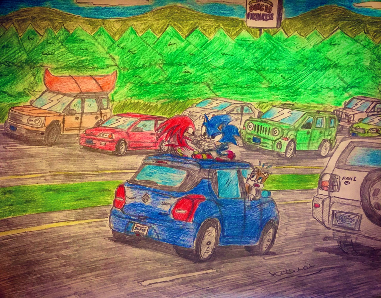 Sonic the Hedgehog 2 - Sonic vs. Knuckles Scene 