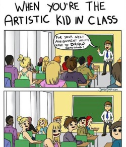 ubercharge: s4ns1cal:  papayapanda:  kerokerobitch: where did the kid in the red hoodie go He escaped  he was the smart artist   guess you could say he was the smartist 