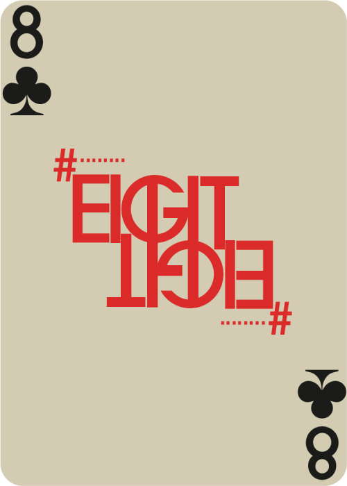 digitalrat: Avant Garde Typeface playing cards, typography project