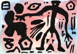 primary-yellow:  A.R. PENCK UNTITLED 