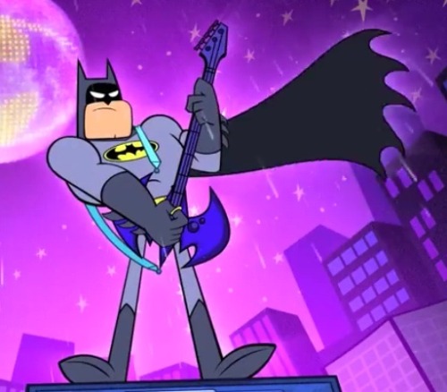 vikaq:  Batman rocks out, even Joker is enjoying himself