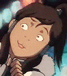 Okay we already had this cute cat face that korra makes in the cotton candy scene   but the face she makes right after that one   i can’t