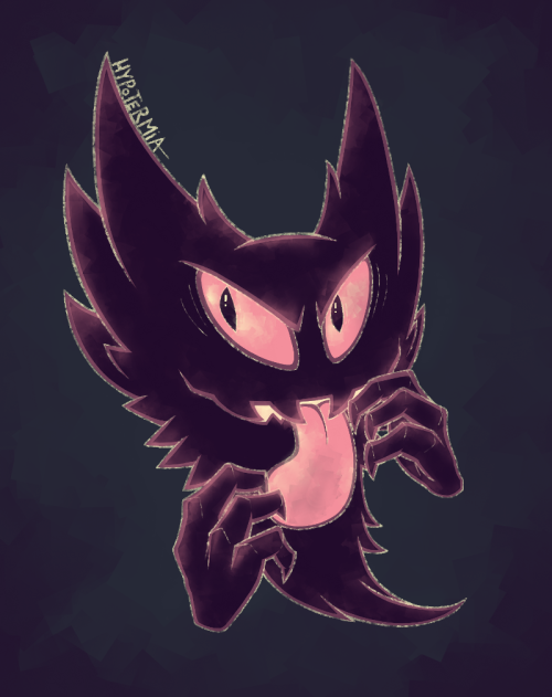 hypoishi:POKEDDEXY 2014 // Day 9: Favorite Ghost Type: Haunter // Palettei got a blister on my right