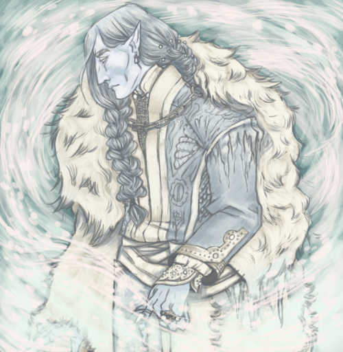 orwuahl: frozen angry husband from Spinning Silver, just in time for @uprootedficathon ‘s Uprooted H