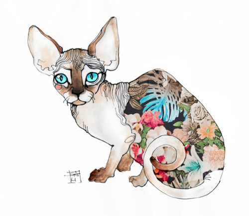 asylum-art-2:  Sara Ligari: Watercolor Illustrationsartist on tumblrFashion illustration is a specialized kind of art, different  than what I’m used to doing. Negative space plays a huge role in drawing  your eye around the drawing. The model needs