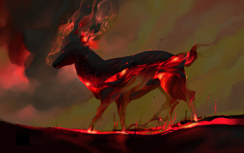 salamispots:The dawn will break your fever dreams as the spirits walk amidst the inferno.Up on Redbu