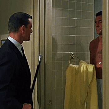 vintage-male-sensuality: Rock Hudson and Tony Randall in Lover Come Back (1961)