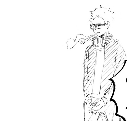 tsukishimacest:  the way tsuk laces his hands together in front of him when he’s awkward or uncomfortable is A Lot