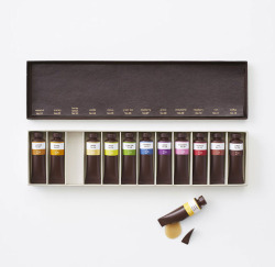 itscolossal:  Edible Chocolate Art Supplies by Nendo