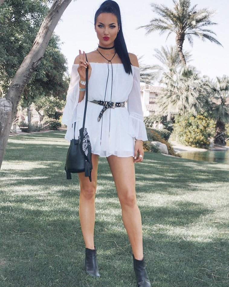 Coachella Swag  Dress: @guess  Choker: @saintliz Purse and boots: @hm by nataliehalcro