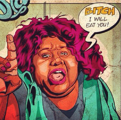 jerradwolf:  am-horror-story:  Queenie on We Heart Ithttp://weheartit.com/entry/84630311/via/michellehechter  HOLY CHRIST! BWAHAHA