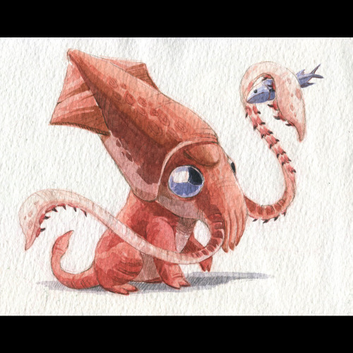 kevanhom: Land Cephalopod #3 - the Humboldt Squid. Sometimes known as the “Diablos R