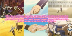 koyuki1401:  “Before the death of Future Lucy, Natsu will always hold Lucy’s left hand. But after that, when he learn about Future Lucy who lost her right hand, Natsu will always hold Lucy right hand (where she got her FT mark). Because, for Natsu,