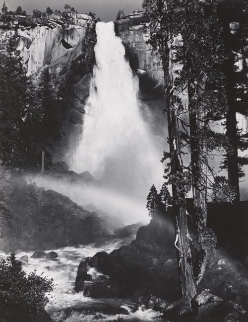 agelessphotography:Nevada Fall, Rainbow, Ansel Adams, circa 1947wildtrail  |  instagram