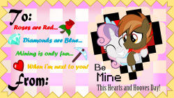 Mlpfim-Fanart:  Be Mine Valentine By Medio-Cre  D'aww~! &Amp;Lt;3