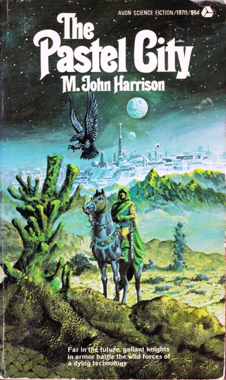 70sscifiart:Grey Morrow’s 1976 cover to 'The Pastel City,’ by M. John Harrison