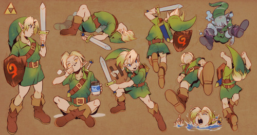 Link pose Collection! 

✨

I will probably re-upload this again with more sheets in the future. I draw these quite often. #link#toon link #the legend of zelda  #ocarina of time #majoras mask#wind waker #a link to the past