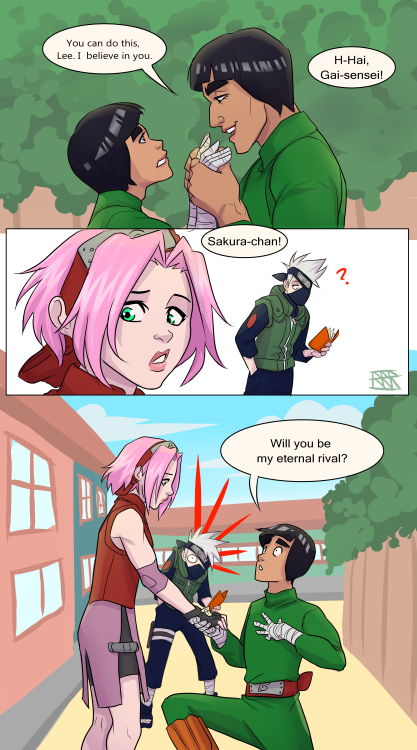 bougiebutchbitch:Aka: that moment Kakashi realised he’d been dating Gai for over a decade