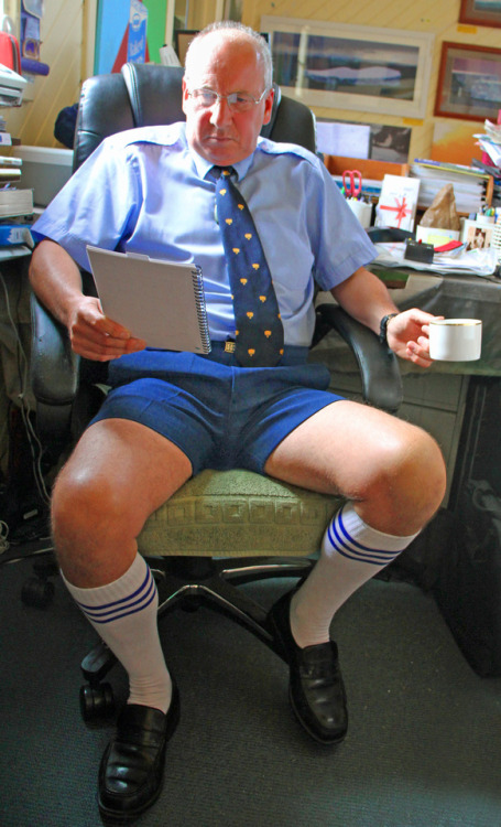 mozz1964: A few from Down Under. Richard Aslett in the Office in Summertime