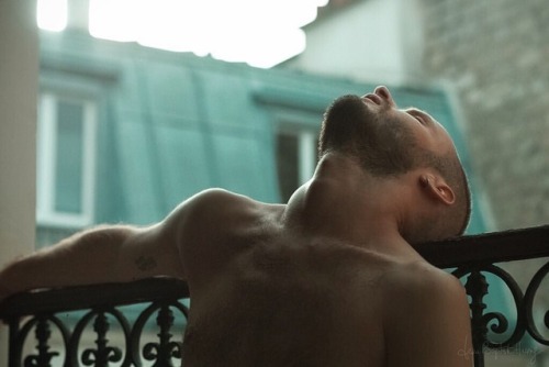 baronnedeneuve:Adrien|Paris jeanbaptistehuong.com #picoftheday #hairychest #beardedmen #instamood (e