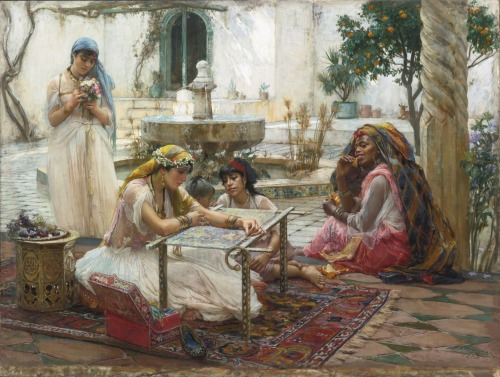 Dans une Ville de Campagne Alger by Frederick Arthur Bridgman, 1888