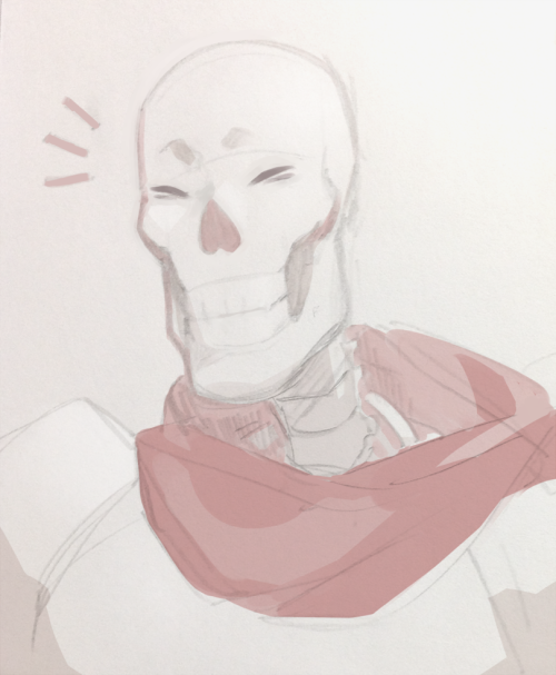 sushinfood:sovonight:I LOVE HIM..such beautiful art of the skeleton who believes in us ; 0;