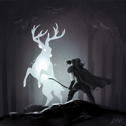 “The Curse of the White Stag”I wanted to capture the moment that Red and Thandor were placed under t