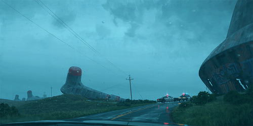 gerardofilici: 10 Real Retro Sci-Fi paintings by @simonstalenhag