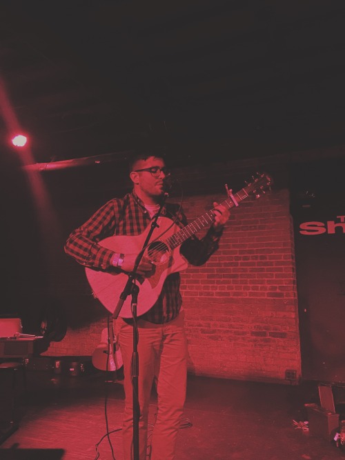 Into It. Over It. solo at The Shelter in Detroit, Michigan on July 30, 2016.