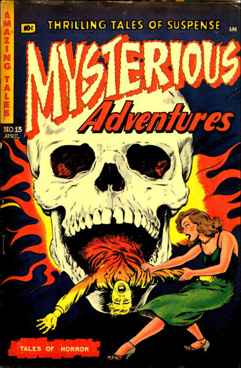 Dick Beck cover, &lsquo;Mysterious Adventures #13&rsquo;, 1953