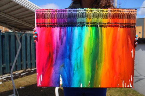 pengu-n:  yay my first melting crayon art!if you upload it on instagram, please give me credit@perrytheplatypuus 