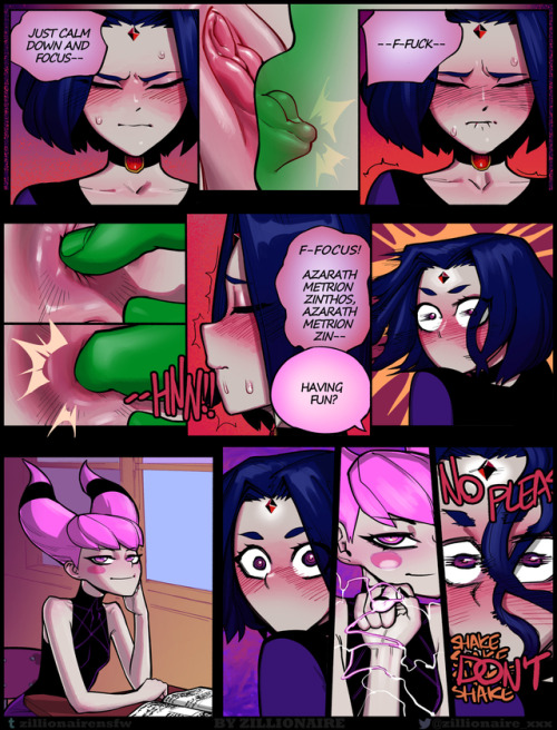 zillionairensfw:  Page 8.I feel I should mention that the only reason this comic is titled “Luckless” is because jinx is in it. so that’s why, in case you were curious.First page - Previous page - next page