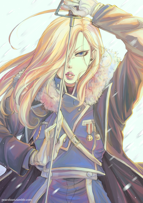 Olivier Armstrong by pearsfears I’m rewatching Full Metal Alchemist: Brotherhood with my boyfriend s