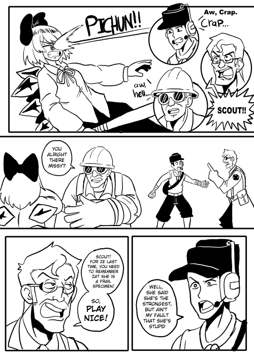 The Mercs And The Fairy : Touhou And TF2 Crossover