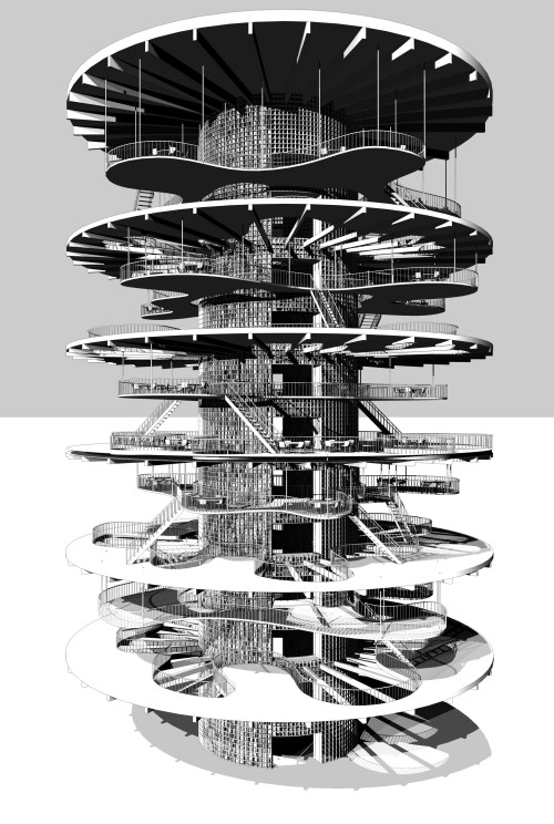 ryanpanos:Flakturm Archives or the Panopticon in Reverse via Dpr-barcelona This project undertakes t