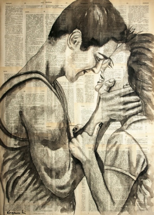 bestof-society6:  ART PRINTS BY KRZYZANOWSKI ART  Infatuation  True feelings  La sensualite  Enjoyme