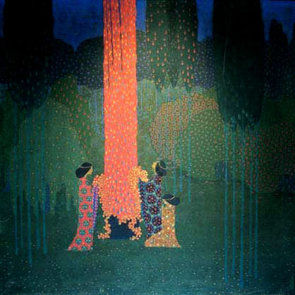 “Convegno Mistico” by Vittorio Zecchin, 1914