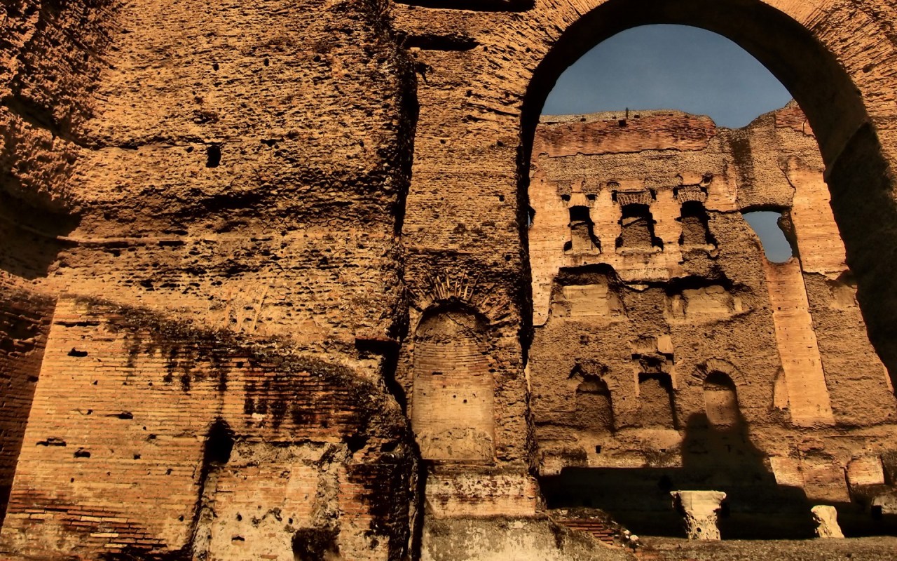 last-of-the-romans:  The Baths of Caracalla Elaborate public baths constructed by