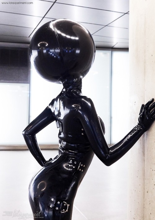 Porn photo kinkygoethe: Heavy rubber doll! ♥ by Latexperiment.com