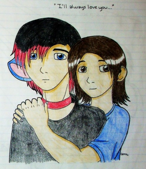 literarymerritt: Me and Zar ( 2009 vs. 2020 ) I wanted to redraw this self-portrait with one of my o