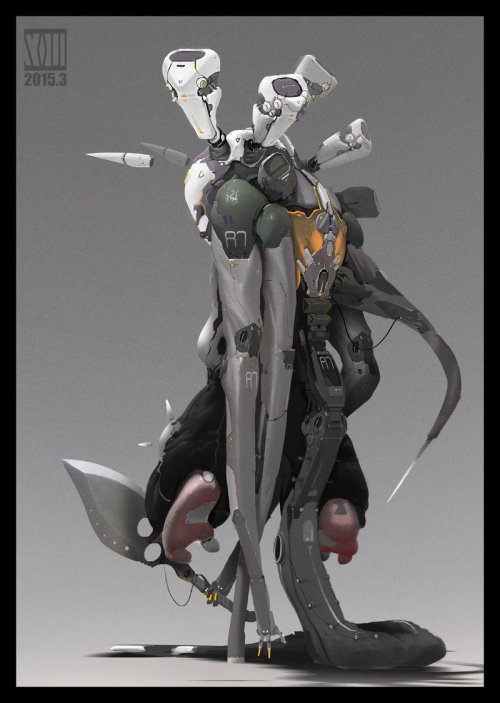 rhubarbes: ArtStation - The bionic little monster, by mo xuan zhang More robots here.