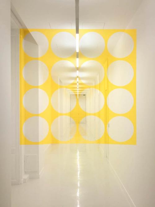 Felice Varini, installations based on the principle of Anamorphosis, 1979-2013. Source