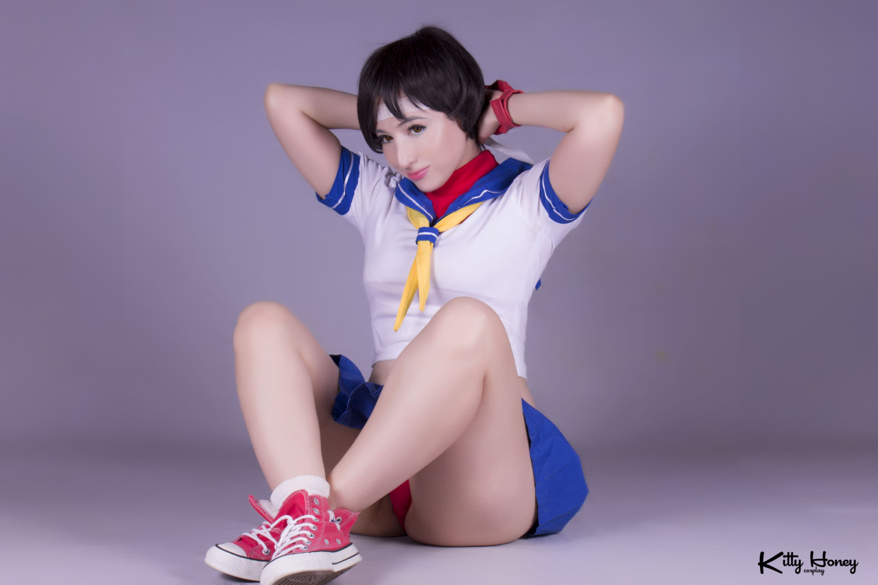 savingthrowvssexy:  I’m a Fighter (Sakura Kasugano cosplay) by Kitty-Honey   