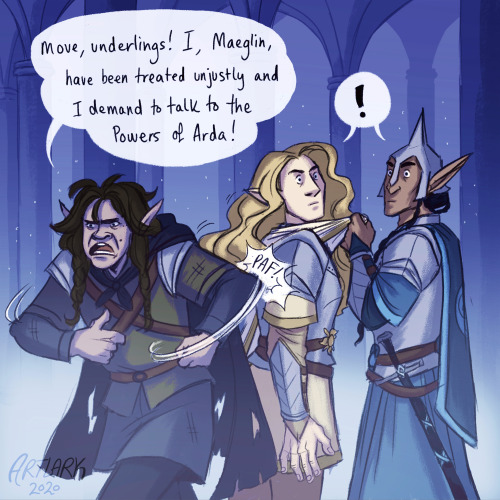 artlark:The Fall of Gondolin was… a busy day for Mandos.