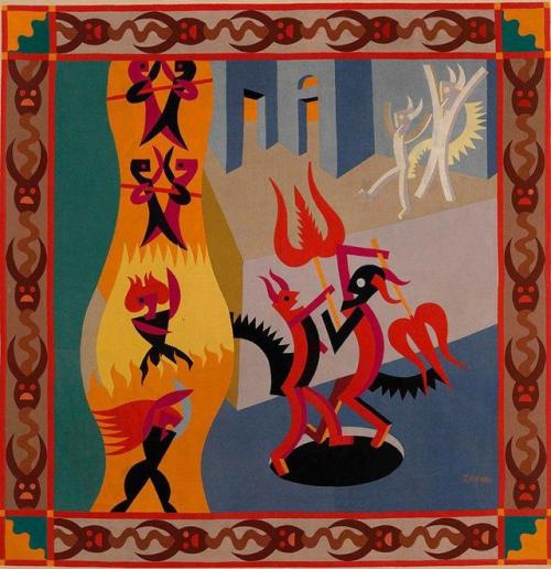 Fortunato Depero, Black and White Devils, Dance with Devils, 1922-3. 