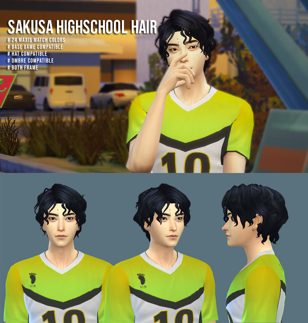 The Sims 4 : Create a Sim  Anime Series : Haikyuu! with CC Link 