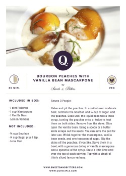 Quinciple:  This Recipe Was Designed To Showcase Some Incredible Ingredients In This