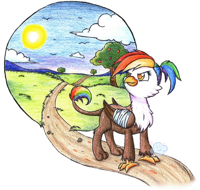 rainbowfeatherreplies:  Feather may be wounded, but she’s got determination for