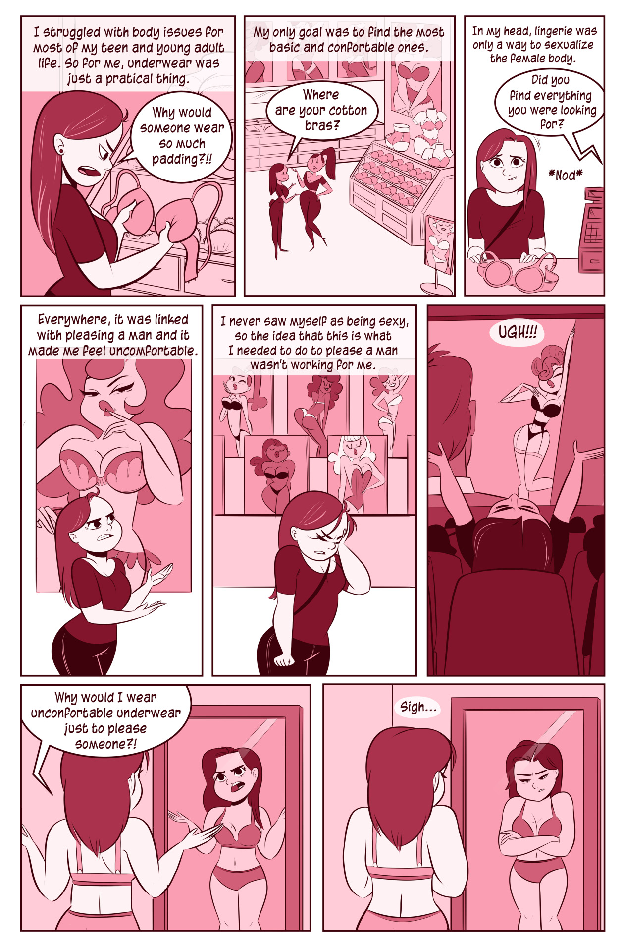 genevieve-ft: A guest comic about lingerie I did for Oh Joy Sex Toy (http://www.ohjoysextoy.com/)