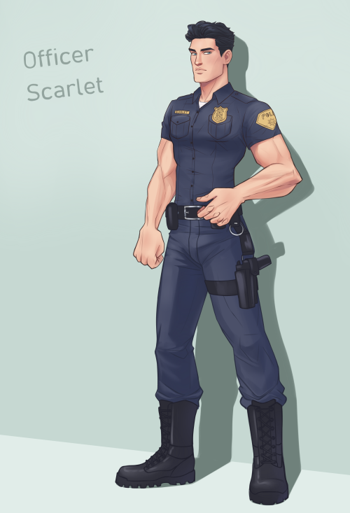 toja-art: @wehiddendesires came up with this police au for West and the others and I’m OBSESSE